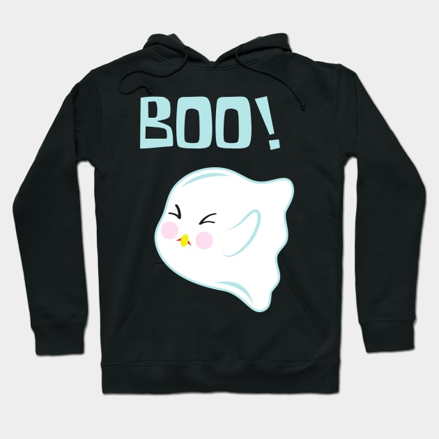 Halloween Ghost Boo Hoodie by Bullenbeisser.clothes